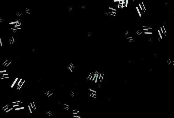 Темно Зелений Векторний Візерунок Вузькими Лініями Сучасна Геометрична Абстрактна Ілюстрація — стоковий вектор