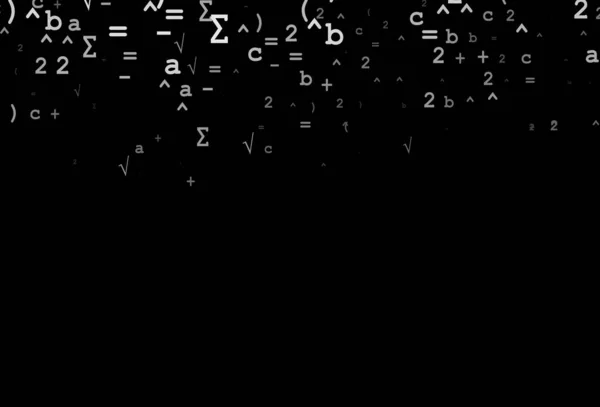 Σκούρο Ασήμι Γκρι Διανυσματικό Υπόβαθρο Στοιχεία Άλγεβρας Αφηρημένη Απεικόνιση Χρωματιστά — Διανυσματικό Αρχείο