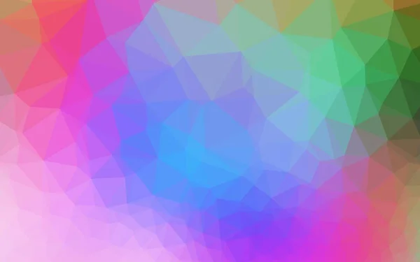Ljus Flerfärgad Rainbow Vektor Triangel Mosaik Lock Glänsande Färgad Illustration — Stock vektor