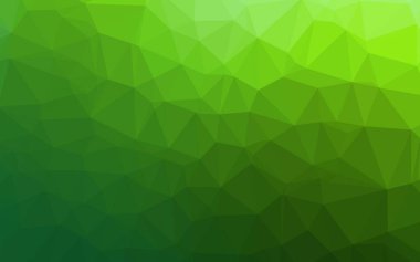 Açık yeşil vektör çokgen arka plan. Gradyanı olan modern geometrik soyut çizim. Marka kitabınız için şablon.