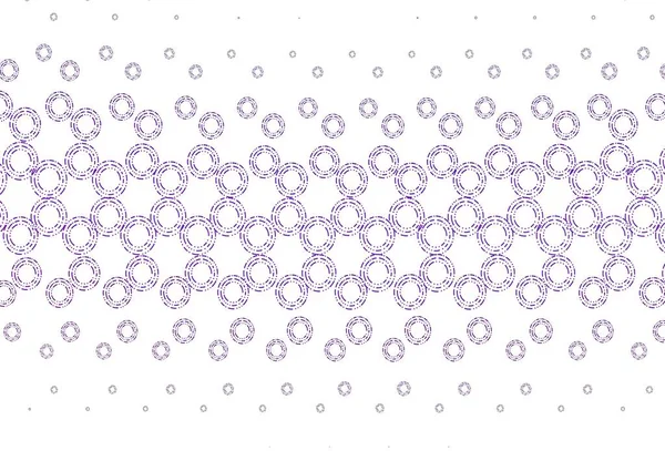 Hellviolettes Vektormuster Mit Kugeln Illustration Mit Einer Reihe Leuchtender Farbenfroher — Stockvektor