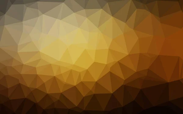 Dark Yellow Orange Vector Abstract Mosaic Pattern Shining Illustration Which — Stock Vector