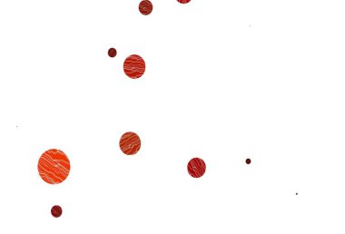 Dairesel hafif turuncu vektör şablonu. Doğa tarzında renkli baloncuklu soyut illüstrasyon. Marka kitabınız için şablon.