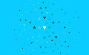 Açık Mavi, üçgen biçiminde yeşil vektör dokusu.