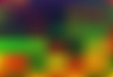 Koyu Çokrenkli, Gökkuşağı vektörü soyut şablonu. Bulanık ve gradyan renkte renkli çizimler. İşiniz için yepyeni bir tasarım..