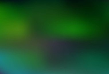 Açık yeşil vektör soyut parlak arkaplanı bulanıklaştırdı. Yaratıcı illüstrasyon, yarım tonlu ve eğimli. İşiniz için basit tasarım.