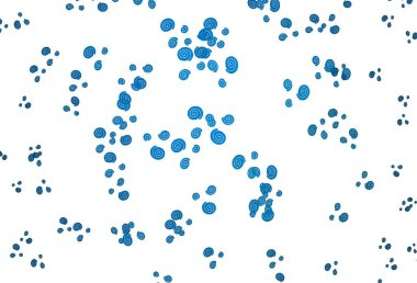 Bükülmüş çizgileri olan hafif BLUE vektör şablonu. Bulanık baloncuk şekilli bir örnek. Cep telefonu geçmişinin şablonu.