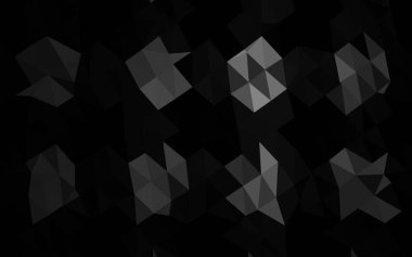 Koyu Gümüş, Gri vektör soyut çokgen düzeni.