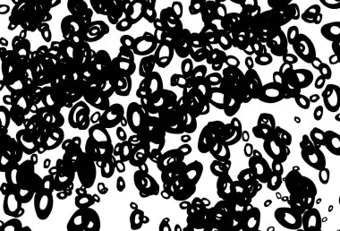 Küreli siyah ve beyaz vektör deseni. Doğa tarzında renkli baloncuklu soyut illüstrasyon. Marka kitabınız için şablon.