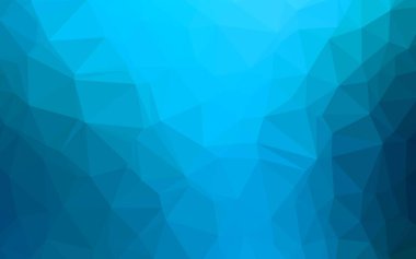 Açık BLUE vektör üçgeni mozaik şablonu.