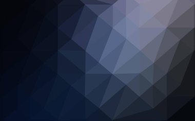 Koyu mavi vektör bulanık üçgen deseni.