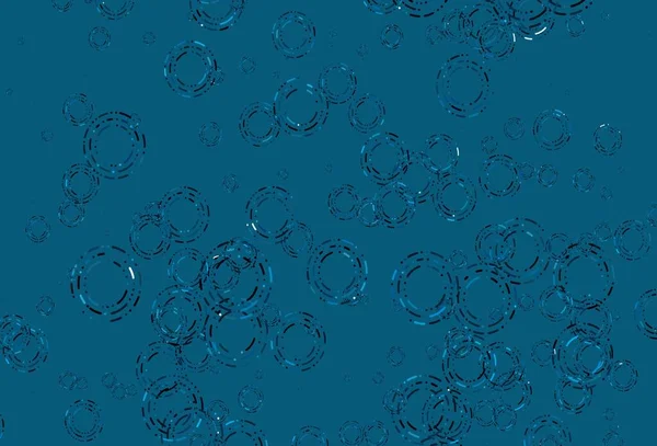 带有圆圈的浅蓝色矢量模板 现代抽象图解与彩色水滴 你的品牌书模板 — 图库矢量图片