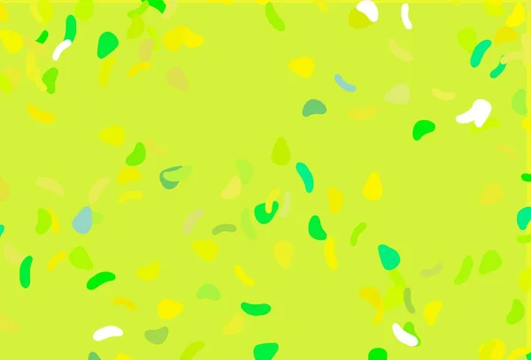 Texture Vectorielle Vert Clair Jaune Avec Des Formes Aléatoires Design — Image vectorielle