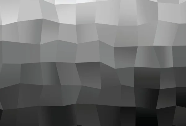 Dark Silver Couverture Mosaïque Triangle Vectoriel Gris Illustration Créative Demi — Image vectorielle