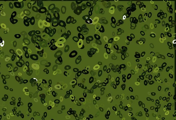 Texture Vectorielle Vert Foncé Avec Disques Illustration Avec Ensemble Cercles — Image vectorielle