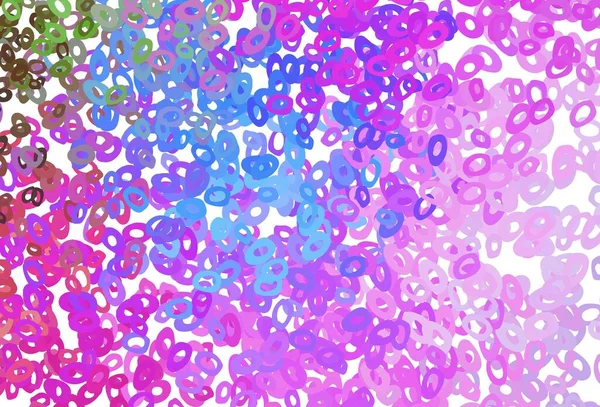 Světlý Vícebarevný Duhové Vektorové Pozadí Bublinami Rozmazané Bubliny Abstraktním Pozadí — Stockový vektor