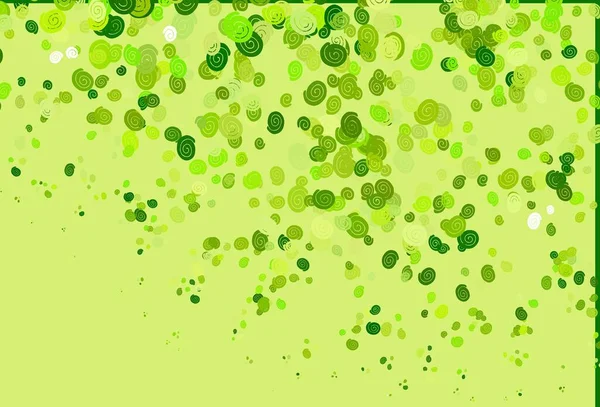 Patrón Vectorial Verde Claro Con Formas Lava Muestra Geométrica Borrosa — Vector de stock