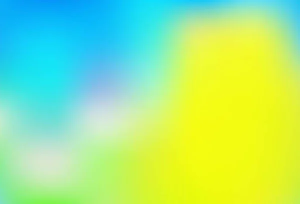 Lichtblauw Geel Vector Abstract Wazig Sjabloon Kleurrijke Illustratie Abstracte Stijl — Stockvector