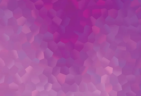 带有六边形的浅紫色矢量背景 彩色表面上抽象六边形的图解 传单的格式 — 图库矢量图片