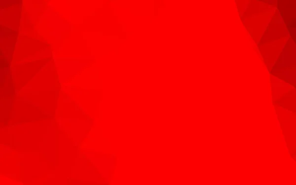Világos Piros Vektor Ragyog Háromszög Alakú Sablon — Stock Vector