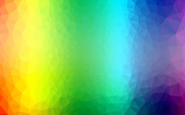 Leicht Multicolor Rainbow Vektor Low Poly Layout — Stockvektor