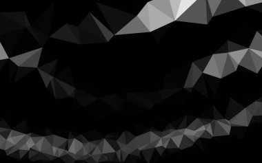 Açık Gümüş, gri vektör çokgen şablonu.