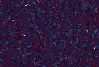 Düz çizgileri olan koyu mor vektör düzeni. Soyut şablondaki çizgilerle dekoratif parlak çizimler. Reklamlar, posterler, afişler için desen.