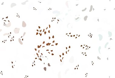 Memphis şekilli Light Orange vektör şablonu. Modern tarzda değişen renkli kaotik formlar. İşiniz için en iyi akıllı tasarım.