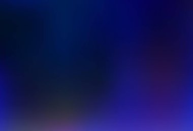 Koyu mavi vektör bokeh deseni. Gradyan ile modern soyut çizim. Herhangi bir marka kitabı için şablon.