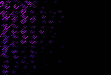 Koyu pembe, düz çizgileri olan mavi vektör düzeni. Sopalı modern geometrik soyut çizim. TV reklamları için arkaplan.