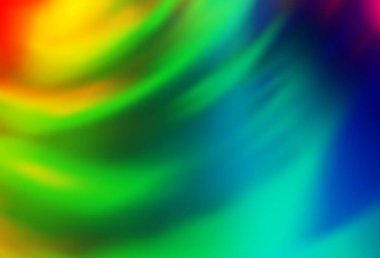 Açık Çokrenkli, Gökkuşağı vektörü bulanık şablon. Soyut renkli gradyan çizimi. Marka kitabınız için yeni biçim tasarımı.