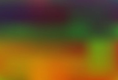 Koyu renk, Gökkuşağı vektörü bulanık ve renkli şablon. Soyut ve gradyan renkte renkli çizimler. Herhangi bir marka kitabı için şablon.