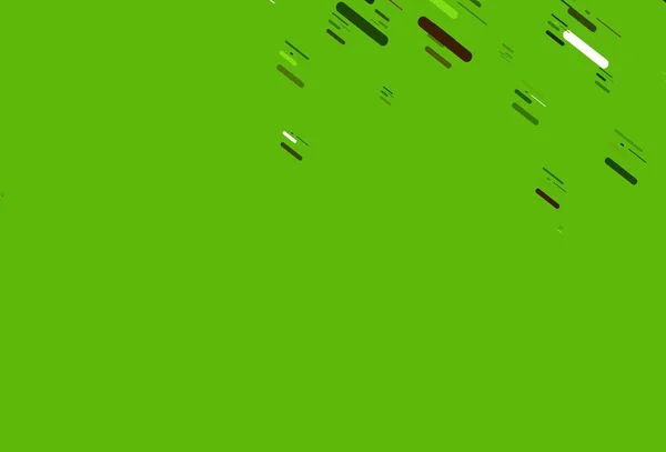 Hellgrüner Gelber Vektorhintergrund Mit Geraden Linien Leuchtend Farbige Illustration Mit — Stockvektor