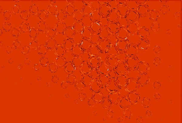 点で明るいオレンジ色のベクトル背景 雨のぼやけた滴と光る抽象的なイラスト ブランドブックのテンプレート — ストックベクタ