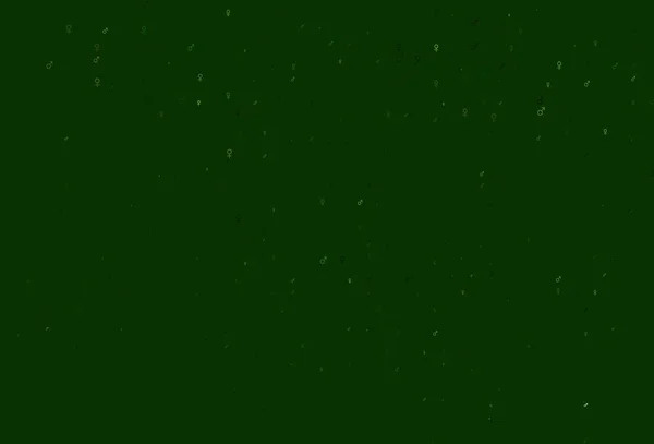 Hellgrüne Vektorschablone Mit Symbolen Für Mann Und Frau Schlichte Gradienten — Stockvektor