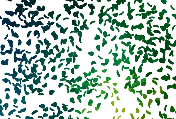 ライトブルー 抽象的なフォームを持つ緑のベクトル背景 抽象的なスタイルでカラフルなグラデーションのイラスト 名刺のモダンなデザイン — ストックベクタ