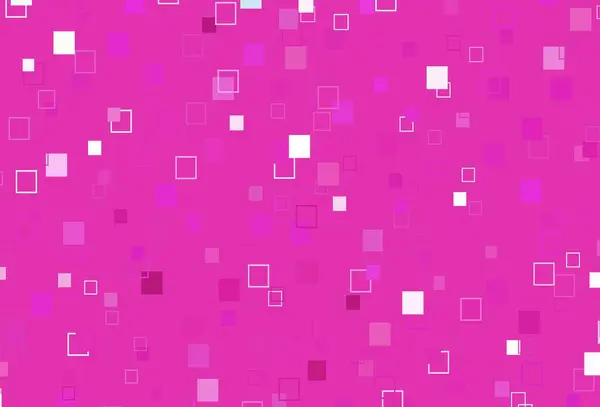 Patrón Vectorial Rosa Claro Con Cristales Rectángulos Ilustración Con Conjunto — Vector de stock