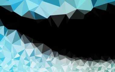 Hafif BLUE vektörü soyut çokgen kapağı.