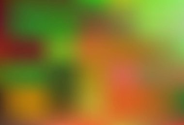 Açık yeşil, kırmızı vektör soyut bulanık arkaplan. Gradyanı olan belirsiz bir soyut çizim. İşiniz için en iyi bulanık tasarım.