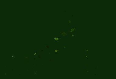 Açık yeşil vektör el boyama şablonu. Yaprakları karalama tarzında parlak renkli bir illüstrasyon. İşiniz için yepyeni bir tasarım..