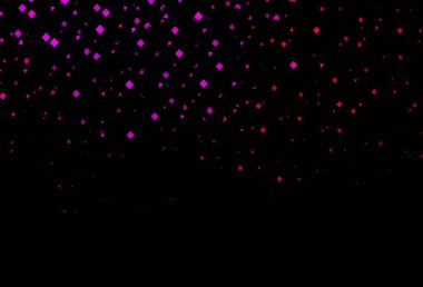 Koyu mor, pembe vektör kaplamalı ve daireler şeklinde. Renkli daireler, üçgenler, kareler çizilmiş bir resim. İniş sayfası için modern şablon.