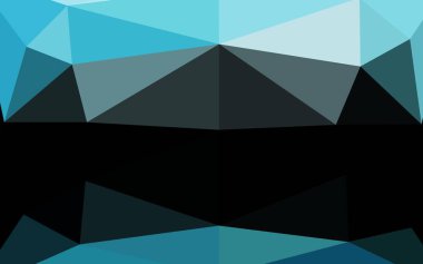 Hafif BLUE vektörü soyut çokgen kapağı.