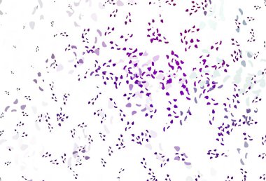 Memphis şekilli hafif Mor vektör şablonu. Soyut gradyan şekilli basit renkli çizimler. Duvar kağıtları için zarif tasarım.