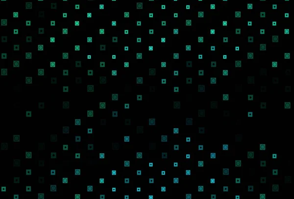 Mörkgrön Gul Vektor Mall Med Cirklar Rektanglar Glitter Abstrakt Illustration — Stock vektor