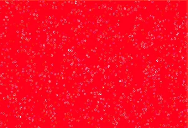 Modello Vettoriale Rosso Chiaro Con Sfere Bella Illustrazione Colori Con — Vettoriale Stock