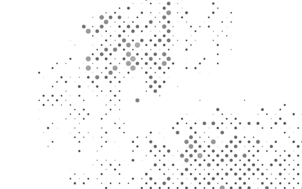 Hellsilbernes Graues Vektorlayout Mit Kreisformen — Stockvektor