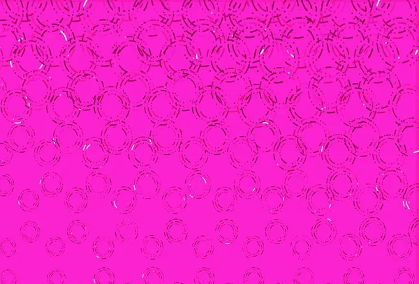 具有圆形形状的浅粉色矢量布局 带彩色渐变的抽象背景上模糊的气泡 水的形态 — 图库矢量图片