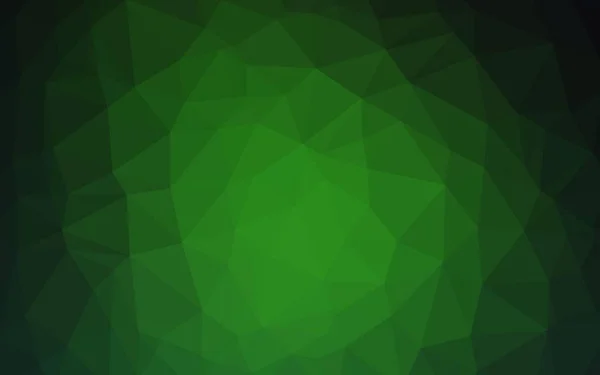 Темно Зелений Векторний Багатокутний Шаблон — стоковий вектор