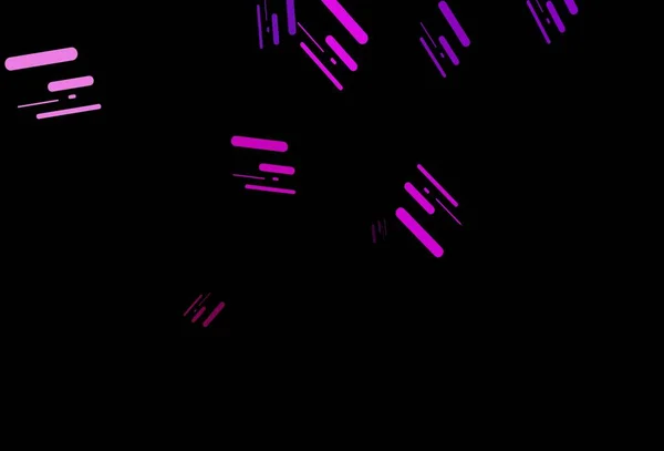 Donkerpaarse Vectorachtergrond Met Lange Lijnen Moderne Geometrische Abstracte Afbeelding Met — Stockvector