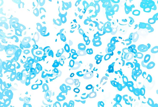 Bleu Clair Motif Vectoriel Jaune Avec Sphères Design Décoratif Flou — Image vectorielle